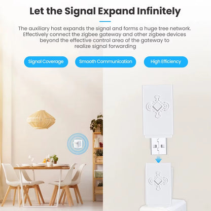 Tuya Smart Zigbee Signal Repeater USB Signal Amplifier Extender for Smart Life Gateway Smart Home Devices Automation